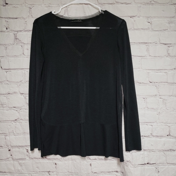 ZARA W&B Collection Long Sleeve Blouse - Picture 1 of 4